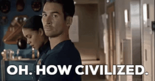 Station19 Vic Hughes GIF - Station19 Vic Hughes Oh How Civilized GIFs