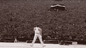 Freddie Mercury Live Aid Yes GIF