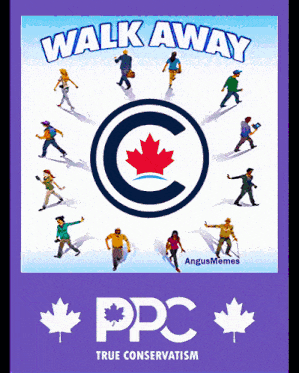 a poster that says walk away ppc true conservatism on it
