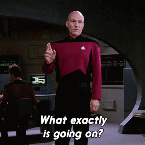 What Exactly Is Going On Jean Luc Picard GIF - What Exactly Is Going On Jean Luc Picard Star Trek GIFs