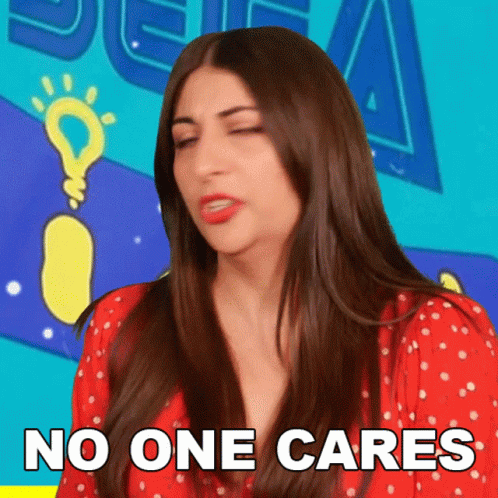 No One Cares Lady Decade GIF - No One Cares Lady Decade Nobody Gives A Hoot GIFs