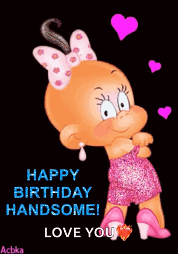 Happy Birthday Handsome Hearts GIF - Happy Birthday Handsome Hearts Love You Lots GIFs
