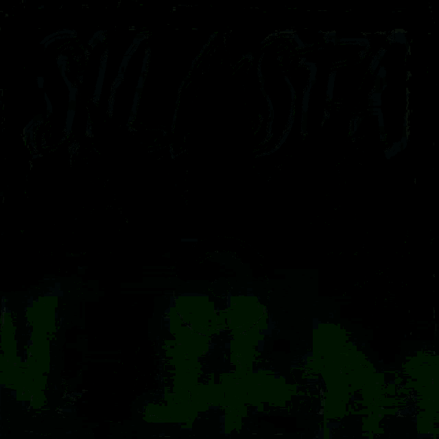 a picture of a marijuana leaf with a speaker in the middle and the words silksta on the bottom