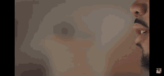a close up of a man 's face with the words your on the bottom right