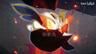 a cartoon character is flying through the air in a video game .