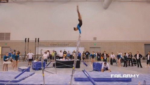 Barely Missed GIF - Gymnastics Fail Epic Fail GIFs