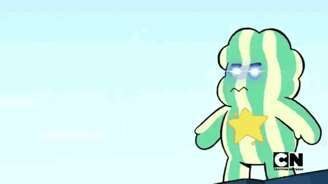 a cartoon of a cliff with the cn logo on it