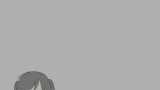 a black and white drawing of a girl wearing a hoodie and scarf .