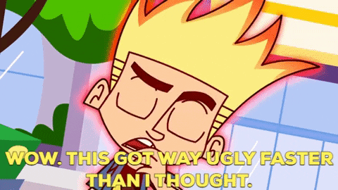 Johnny Test Wow This Got Way Ugly Faster Than I Thought GIF - Johnny Test Wow This Got Way Ugly Faster Than I Thought Things Got Uglier GIFs