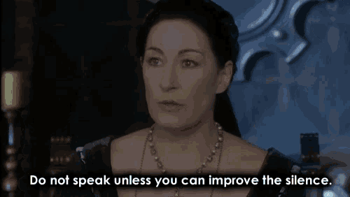 a woman in a green dress with the words do not speak unless you can improve the silence