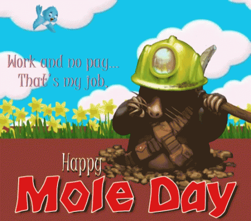 Mole Day Happy Mole Day GIF - Mole Day Happy Mole Day Moles GIFs