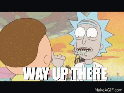 Rick And Morty Way Up There GIF