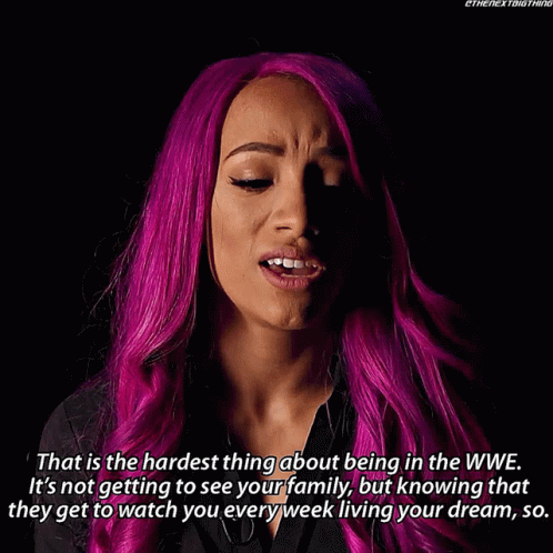 Sasha Banks That Is The Hardest Thing GIF - Sasha Banks That Is The Hardest Thing Its Not Getting To See Your Family GIFs