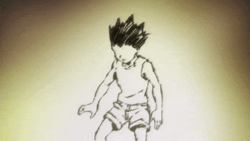 a black and white drawing of a person with a ponytail
