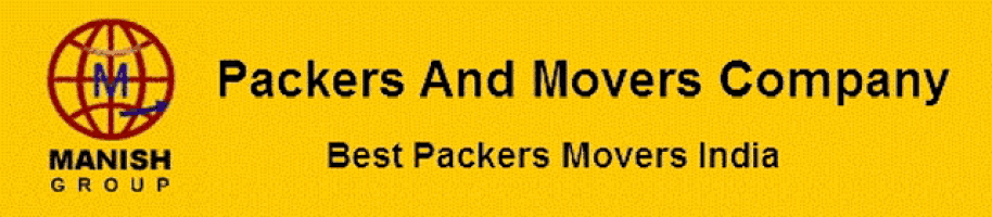 a yellow background with the words packers and movers company