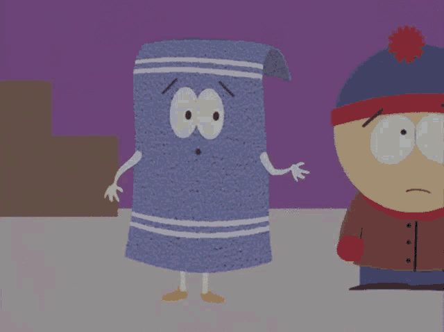a cartoon of a towel with the words you wanna get high above it