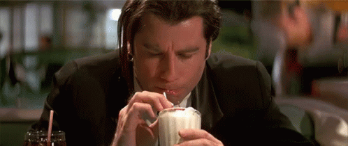Goddamn That'S A Pretty Fucking Good Milkshake GIF - Milkshake John Travolta Pulp Fiction GIFs
