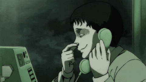 a cartoon of a man talking on a phone with the number 0 on the bottom