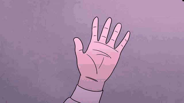 a cartoon drawing of a dog 's paw with black claws