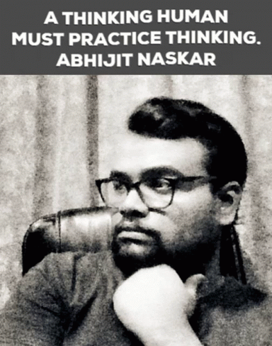 Thinking Abhijit Naskar GIF