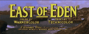a poster for east of eden color by warnercolor print by technicolor