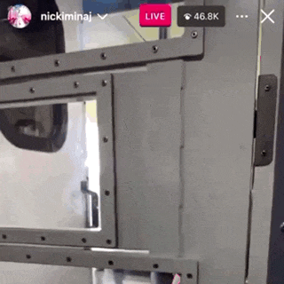 a screen shot of a nicki minaj live broadcast