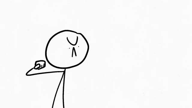 a black and white drawing of a circle with a face on it .