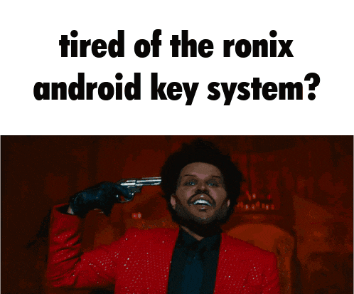 tired of the ronix android key system ? a man is pointing a gun at his head