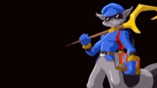 a cartoon of a frog and a raccoon standing next to each other .