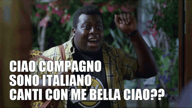 Ciao Compagno Sono Italiano Canti Con Me Bella Ciao GIF - Ciao Compagno Sono Italiano Canti Con Me Bella Ciao Hello Companion GIFs