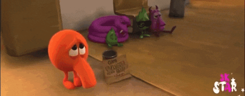 a cartoon character named wreck-it-ralph is holding a red apple in his hands