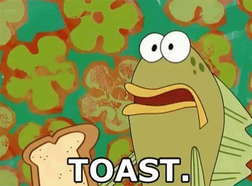 Toast Spongebob GIF