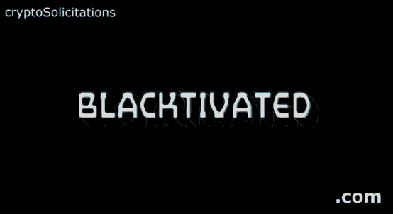a black background with the words blacktitivated written on it