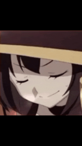 a close up of a anime girl with her eyes closed