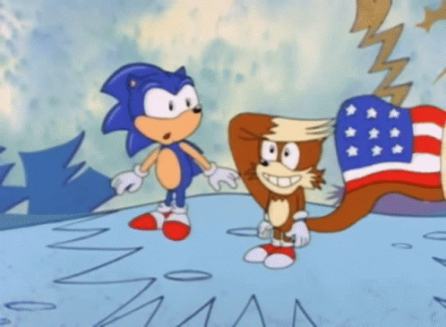 The Adventures Of Sonic The Hedgehog Miles Prower GIF - The Adventures Of Sonic The Hedgehog Miles Prower Tails Flag GIFs