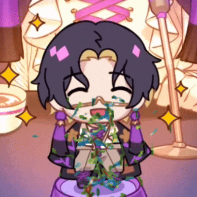 a cartoon of a boy with a purple jacket and a bow tie