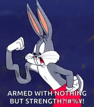 Bugs Bunny Wiggling Arms GIF - Bugs Bunny Wiggling Arms No Muscles GIFs