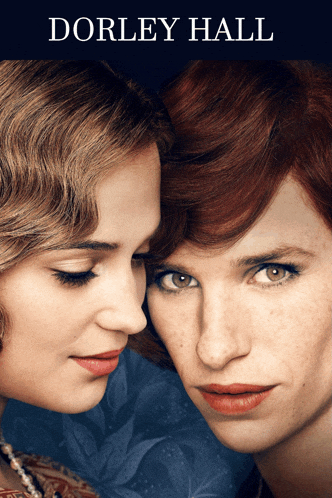 a movie poster for dorley hall shows two women