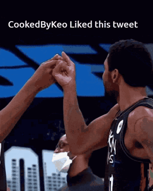 cookedbykeo liked this tweet with two basketball players