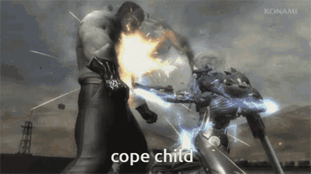 a video game scene with the words cope child on the bottom right