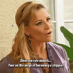 a woman is talking about being a stripper and being a role model