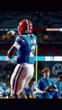 a football player with the number 2 on his back
