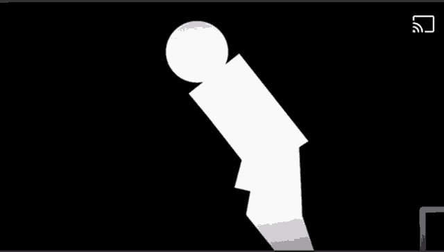 a white silhouette of a person walking up stairs
