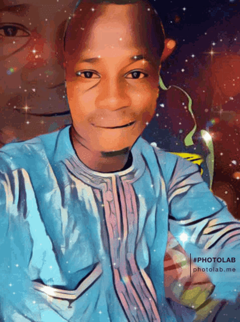 a cartoon drawing of a man with #photolab.me written on the bottom right