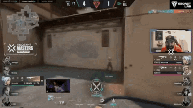 a screenshot of a video game with the words valorant masters on the screen