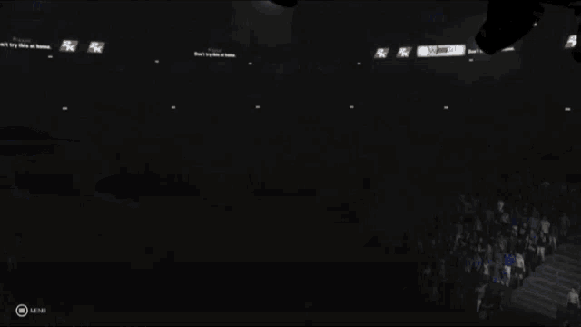 a screenshot of a video game shows a man standing in a foggy area with the ea logo visible