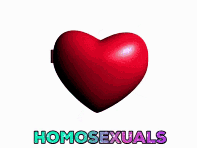 two hearts with a picture of a man and a woman and the words homosexuals on the bottom