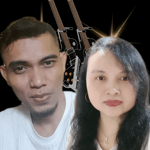 a man and a woman are standing next to each other