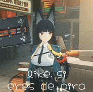 a picture of a cartoon character with the words " oike si eres de pira "