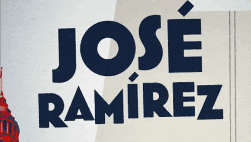 a poster for jose ramirez shows a statue of liberty in the background